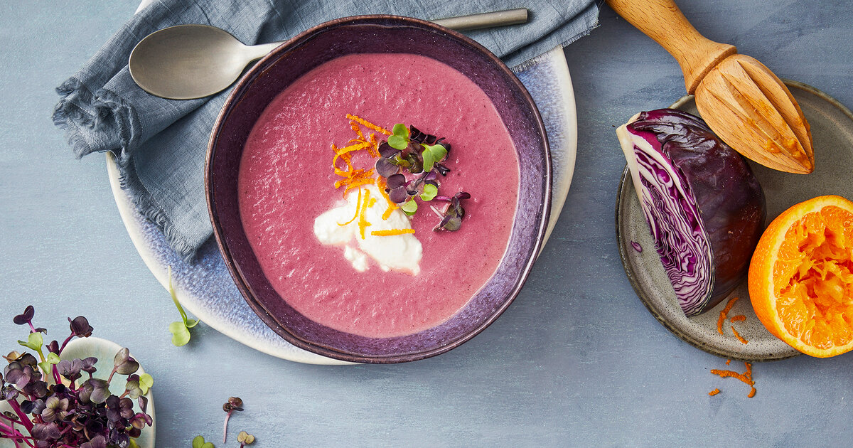 Blaukraut-Zwetschgen-Suppe